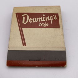 Audies Restaurant (Downings Restaurant) - Matchbook (newer photo)